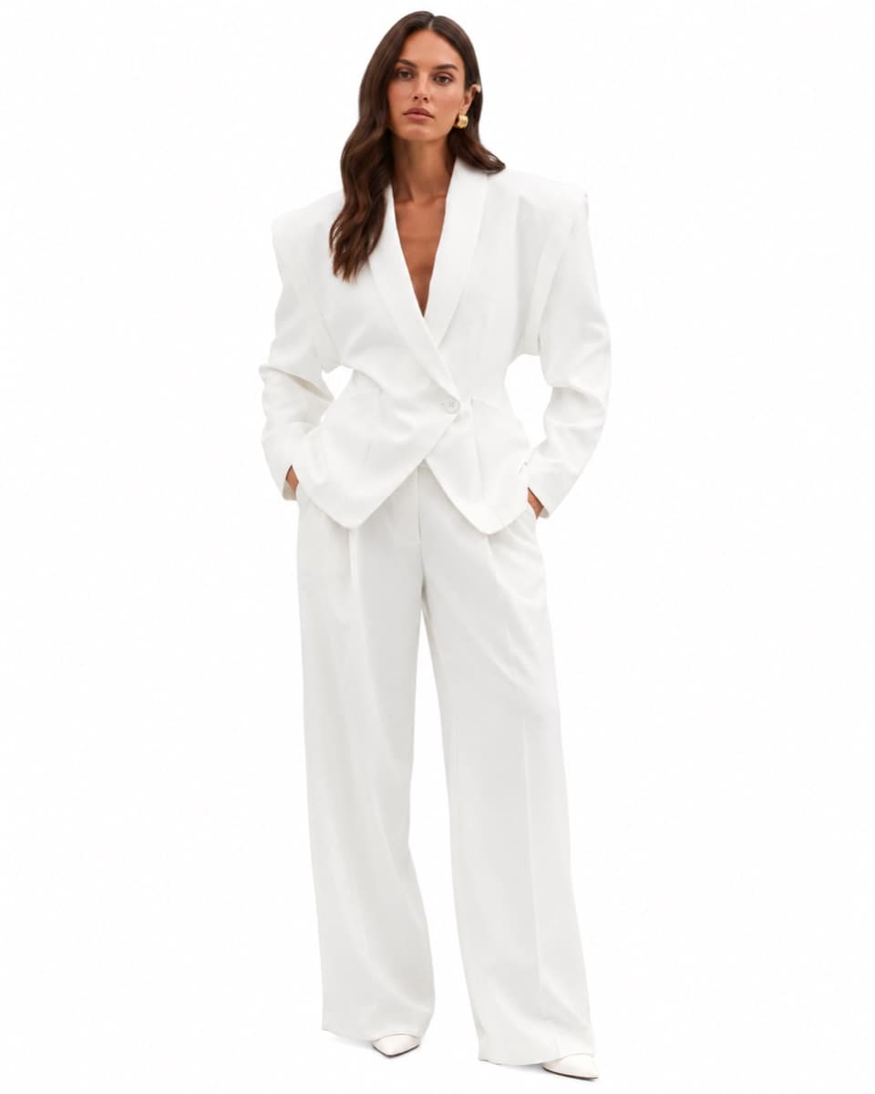 AI model photo — Tailored Trouser Suit